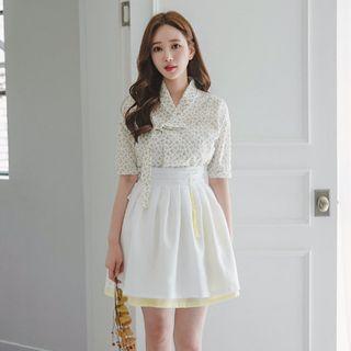 Hanbok Skirt ( Mini / White )