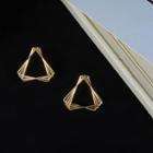 Triangle Alloy Dangle Earring 1 Pair - My32241 - Gold - One Size