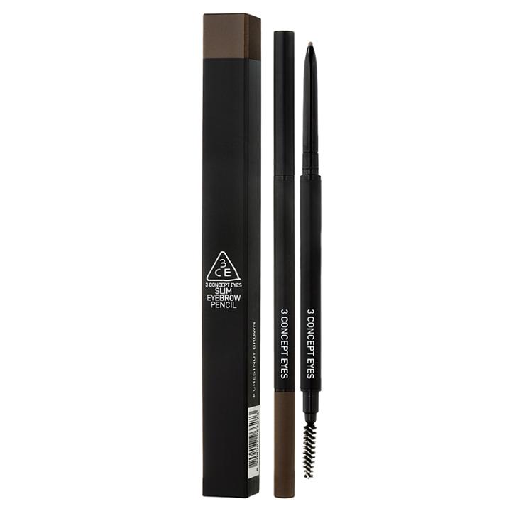 3 Concept Eyes - Slim Eyebrow Pencil (chestnut Brown) 0.085g
