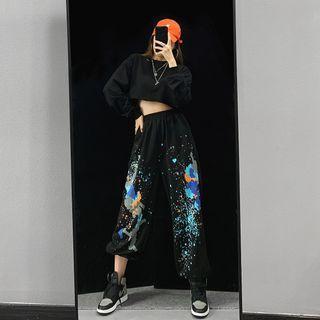 Splash-ink Loose Sweatpants