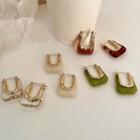 U Shape Resin Alloy Earring