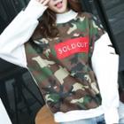 Ripped Camouflage Sweatshirt