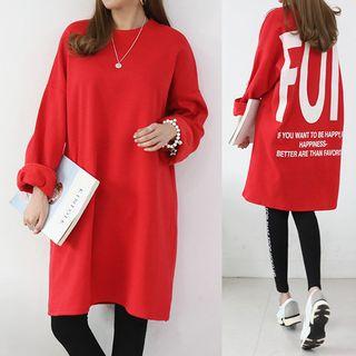 Fun Lettered T-shirt Dress