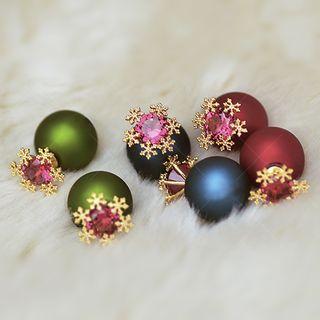 Snowflake Beaded Earring