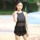 Sports Sleeveless Lace Top