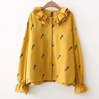 Carrot Print Shirt