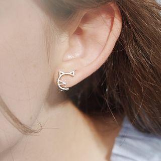 Cat Wirework Earring