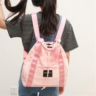Top Handle Drawstring Backpack