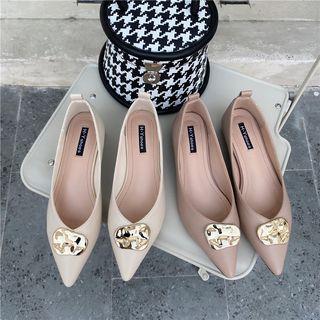Metal Disc Pointy Flats