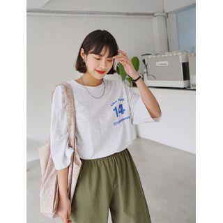 14 Letter-printed Boxy T-shirt
