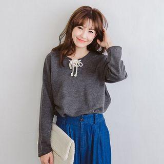 Tie Neck Pullover