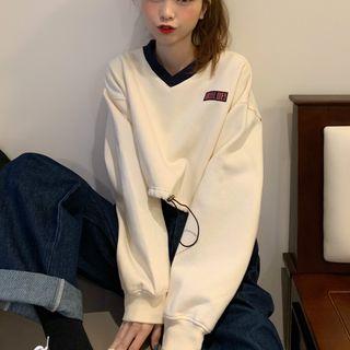 Drawstring Cropped Pullover As Shown In Figure - One Size