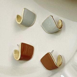Glaze U Shape Alloy Earring