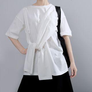 Tie Front Short-sleeve T-shirt
