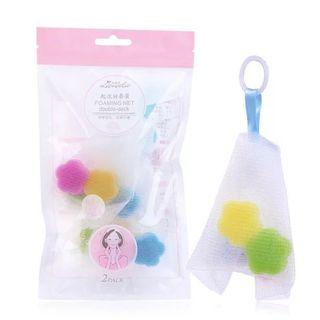 Set Of 2: Face Wash Foaming Net Random Color - One Size
