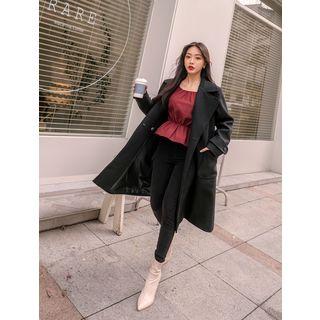 Double-breasted Patch-pocket Coat
