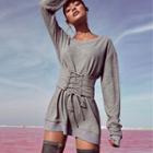 Tie Waist Pullover Dress