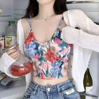 Floral Print Camisole / Cardigan