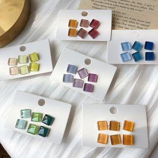 Square Glass Earring