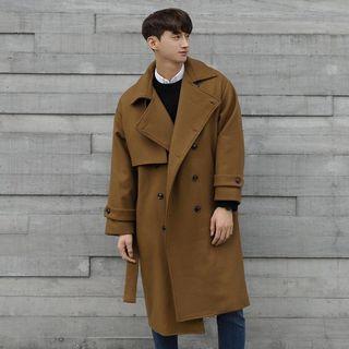 Boxy-fit Double-breasted Coat