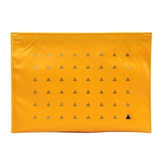 Faux-leather Pouch Yellow - One Size