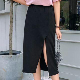 Splitted A-line Skirt