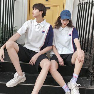 Couple Matching Set: Short-sleeve Polo Shirt + Shorts