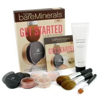 Bare Escentuals - 100% Pure Bareminerals Get Started Complexion Kit - Fair (2xfdn Spf15+mineral Veil+face Color+3xbrush+dvd+brush Shampoo) 1 Pc