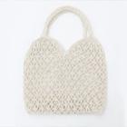 Woven-string Net Shopper Bag