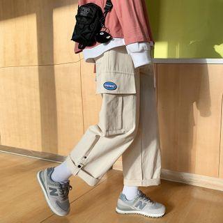 Logo Embroidered Cargo Pants