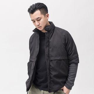 Mock Two-piece Stand-collar Jacket