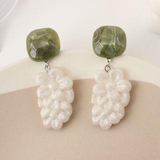 Flower Acetate Dangle Earring