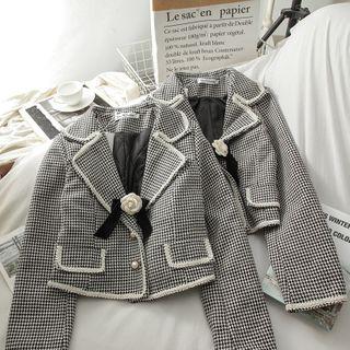 Gingham Floral Blazer