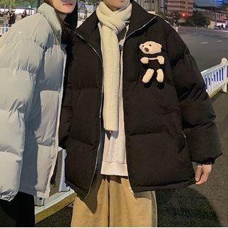 Bear Accent Padded Jacket