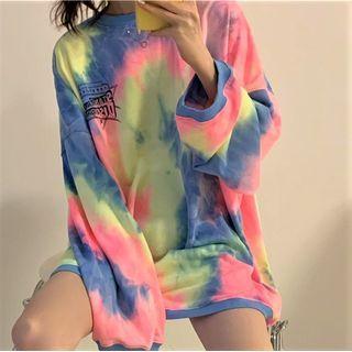 Tie-dyed Sweatshirt As Shown In Figure - One Size