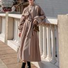 Long-sleeve Henley Midi Dress