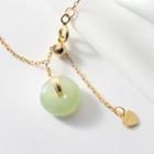 925 Sterling Silver Gemstone Pendant Necklace S925 Silver - Necklace - One Size