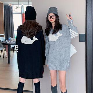 Whale Loose-fit Sweater / Cardigan