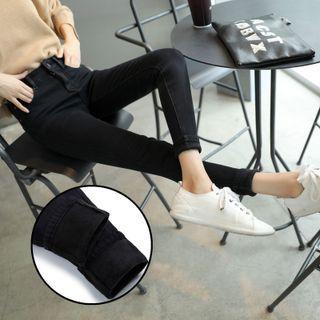 Fluffy-lined Skinny Jeans