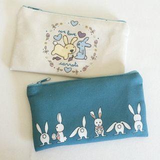 Rabbit Print Fabric Coin Purse
