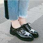 Star Lace-up Patent Shoes