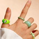 Set Of 4: Ring Set Of 4 - 01 - Green - One Size