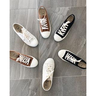 Tie-cap Corduroy Sneakers