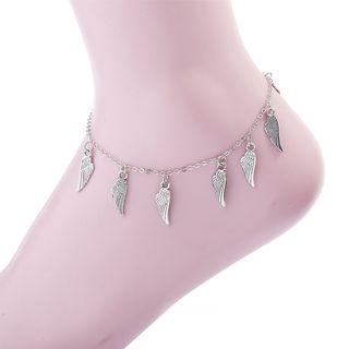 Alloy Wings Anklet Silver - One Size