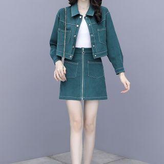 Set: Shirt Jacket + A-line Skirt