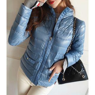 Mock-neck Duck Down Padded Jacket