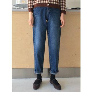 Baggy-fit Fleece-lined Jeans