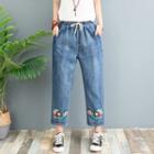 Flower Straight Fit Jeans