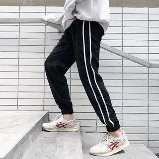 High-waist Striped Harem Pants
