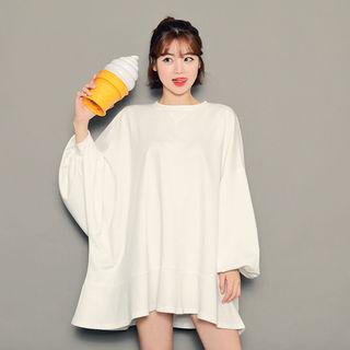Loose-fit A-line Pullover Dress
